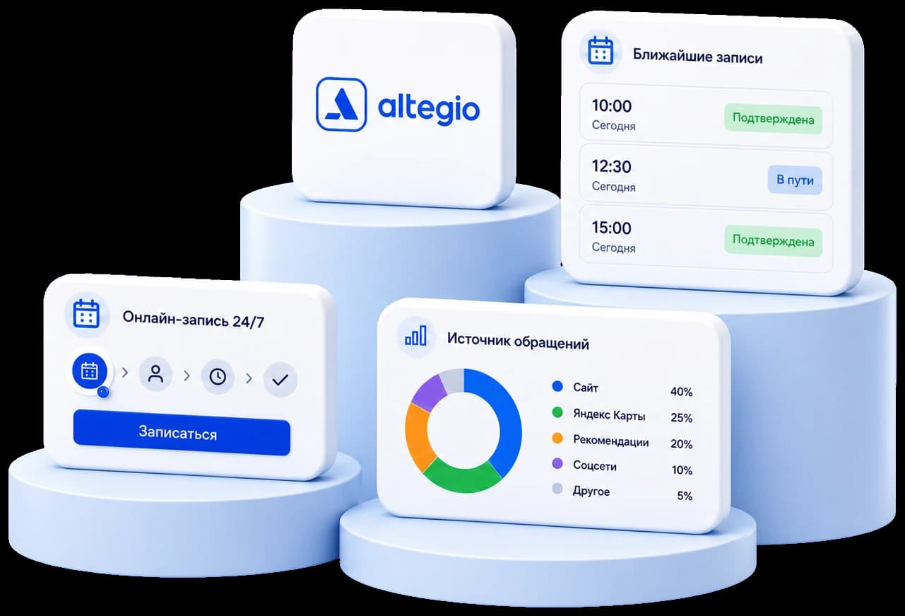 Altegio для онлайн-записи, расписания и аналитики